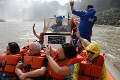 21 Waving To The Other Tourist Boats From The Brazil Iguazu Falls Boat Tour.jpg